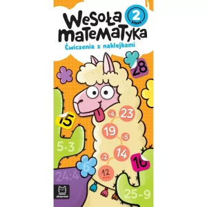Aksjomat Wesoła matematyka. Ćwiczenia z naklejkami. Klasa 2