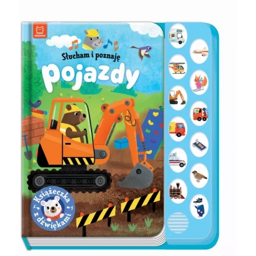 Aksjomat Słucham i poznaję. Pojazdy. Książeczka z dźwiękami