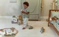 Little Dutch Drewniany samochód zielony Safari Friends FSC