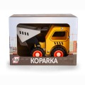Daffi Drewniane auto z oponami - Koparka