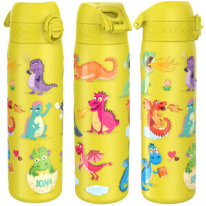 ION8 Butelka stalowa 600ml Dragons ŻÓŁTA smoki