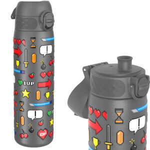 Butelka stalowa 600ml Gamer grey SZARA game ION8 
