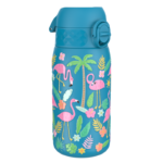 ION8 Butelka stalowa 400ml Flamingos Niebieska Flamingi