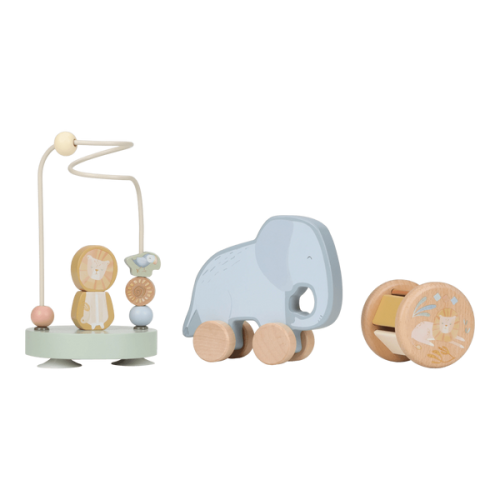 Little Dutch Drewniany zestaw prezentowy Safari Friends FSC