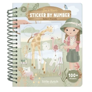 Little Dutch Wyklejanka po numerach Rosa - Safari Friends