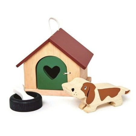 Drewniane figurki do zabawy - pieski, drewniane zwierzątka, zabawka wykonana z drewna, Tender Leaf Toys