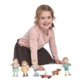 Laleczka Edward na deskorolce, lalka do zabawy, drewniana zabawka dla dziecka, Tender Leaf Toys