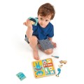 Drewniana układanka edukacyjna - ciało człowieka, Puzzle, rozwijająca układanka dla dziecka, nauka ciała, zabawka wykonana z ekologicznego drewna, Tender Leaf Toys
