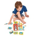 Drewniana układanka edukacyjna - ciało człowieka, Puzzle, rozwijająca układanka dla dziecka, nauka ciała, zabawka wykonana z ekologicznego drewna, Tender Leaf Toys
