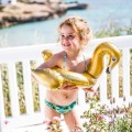 Dmuchane koło Łabędź Złoty 55 cm - The Swim Essentials