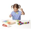 Drewniane korale + sznurek do nawlekania  - Melissa &amp; Doug