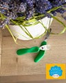 Sztućce dziecięce - ETAP 3 Nóż i widelec GREEN - sztućce kształtujące chwyt - Nana's Manners