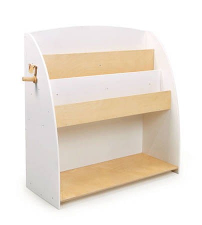 półka na książki i zabawki w stylu montessori